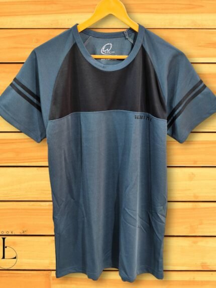 Plain Dark Grey Sport T-Shirt | Quick Dry | Gym Essential