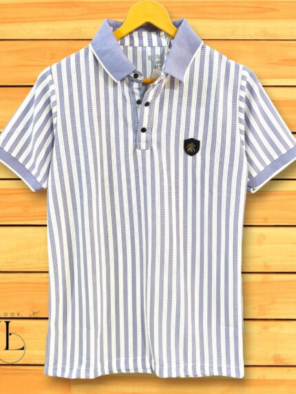 Stripe Polo Tshirt