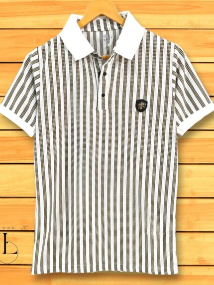 Stripe Polo Tshirt