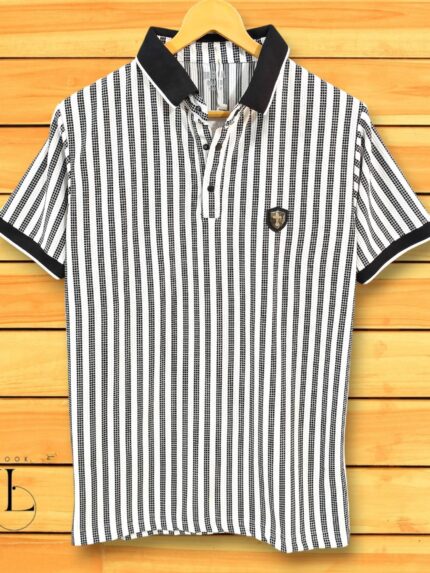 Stripe Polo Tshirt