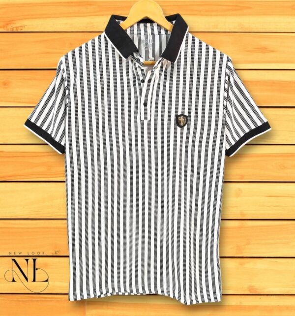 Stripe Polo Tshirt