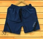 Men’s Blue Premium Plain Shorts Imported Parachute – Comfort & Style