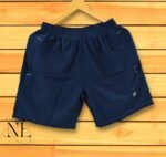 Quick-Dry Fabric Dark Blue Plain Parachute Shorts for Men Premium