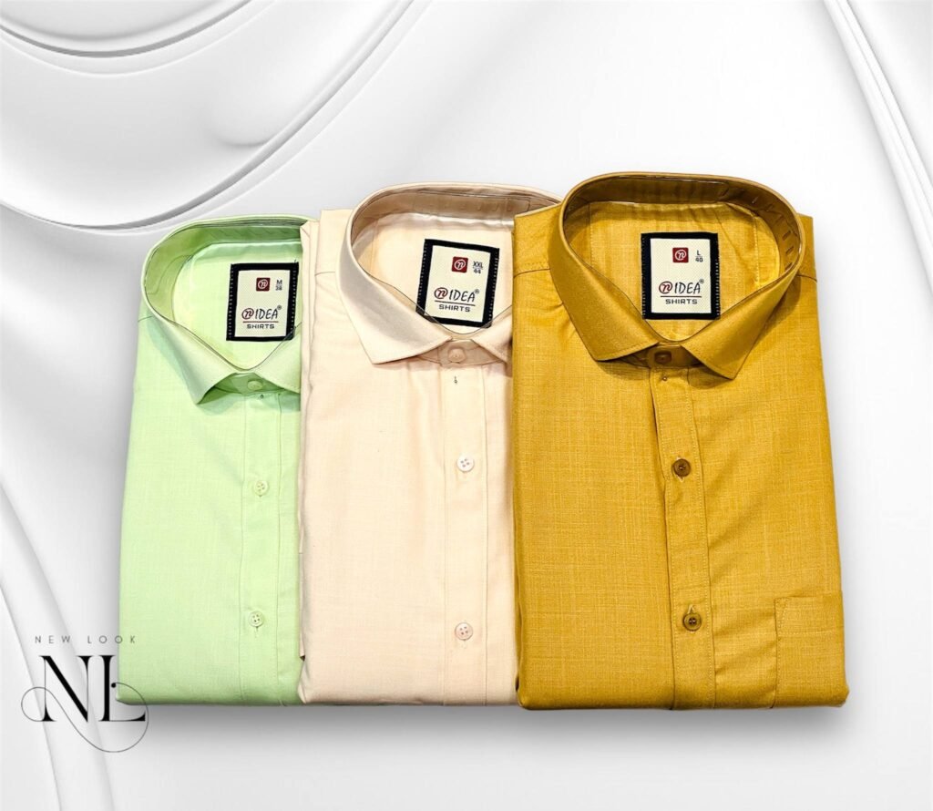 The Signature Classic Plain Shirt Premium Imported Fabric
