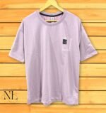 Men's Lite Purple Oversized T-Shirt | Premium Cotton