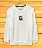 White Printed Plain T-Shirt Trendy & Comfortable