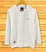 Men's White Plain T-Shirt |Regular Fit