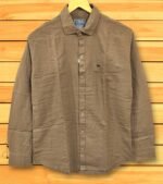 Dark Cream Linen Shirt for Men Premium Comfort