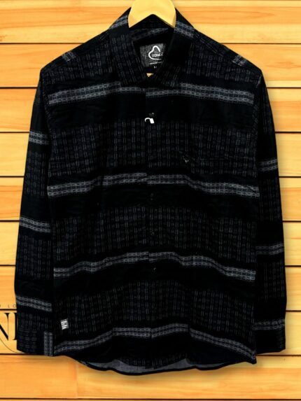 Imported Black Digital Printed Shirt for Men Stylish Party Wear