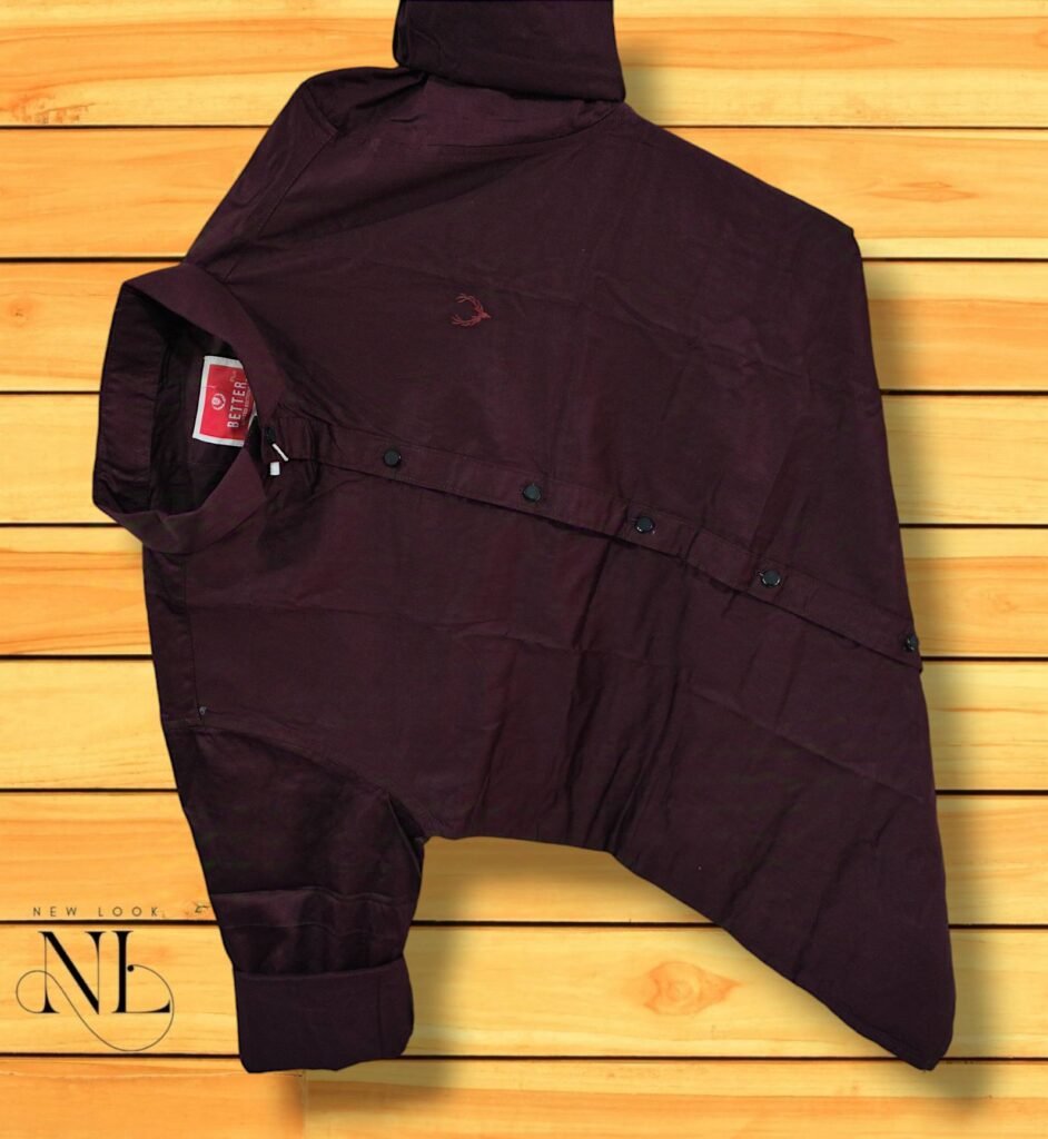 Best Solid Dark Purple Full Shirt Premium Cotton