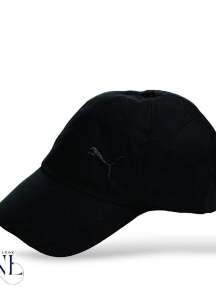 Stylish Trendy Plain Black Cap for Men Minimalist Design