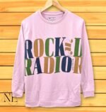 Baby Pink Printed Men's T-Shirt for men