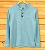 Lite Green Plain T-Shirt for Men | Stylish Cotton