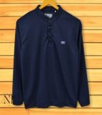 Navy Blue Plain T-Shirt for Men | Premium Cotton
