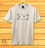 Men's Cream Printed T-Shirt | Premium Trendy Design