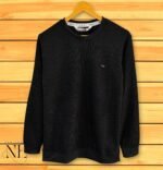 Men's Black Full Sleeve T-Shirt | Slim Fit