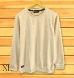 Men's Cream Full Sleeve T-Shirt Tailored FitMen's Cream Full Sleeve T-Shirt Tailored Fit