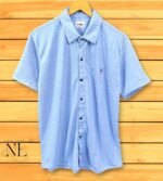 Plain Sky Blue Oversized T-Shirt for Men Relaxed Fit