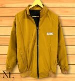 Yellow Plain Windcheater for Men Bright & Stylish Windproof