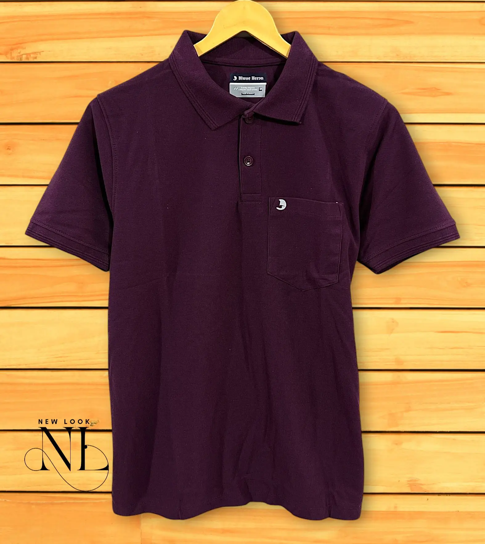 Dark Purple Plain Polo T-Shirt for Men Slim Fit Dark Purple Plain Polo T-Shirt for Men Slim Fit