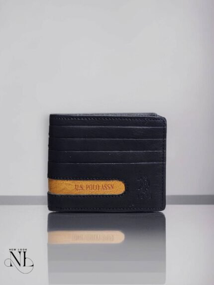 Midnight Black Men’s Leather Wallet