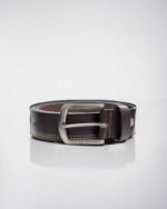 Mocha Brown Leather Belt