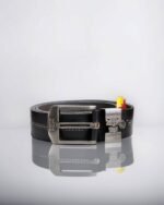 Matte Stylish Black Leather Belt