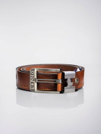 Dark Mocha Brown Leather Belt