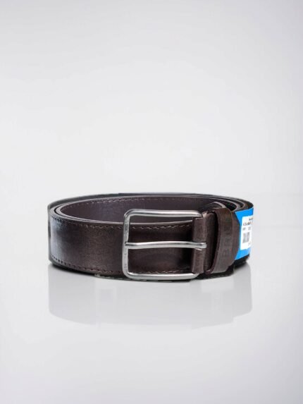 Coffee Brown Leather Belt