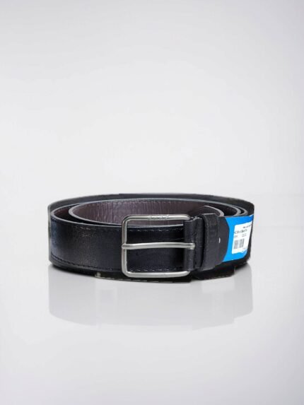 Matte Black Leather Belt