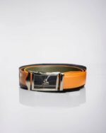 Mustard Brown Leather Belt