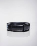 Chocolate Black Leather Belt For Men