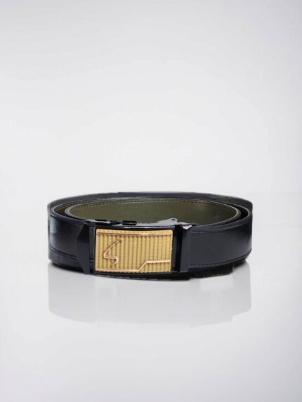 Classic Black Leather Belt
