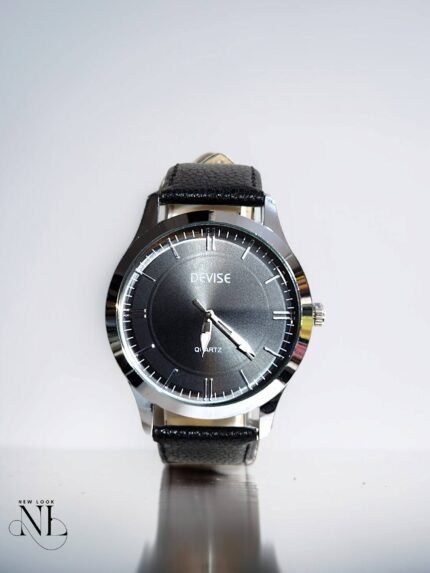 Silver-Toned Ceramic Chronograph Watch for men