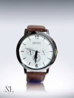 Silver Stainless Steel Chronograph Watch for Men