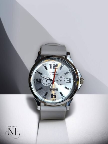 Silver Grey Chronograph Watch for Men