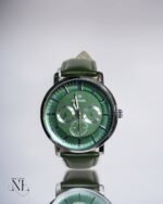 Classic Green Strap Watch for Men
