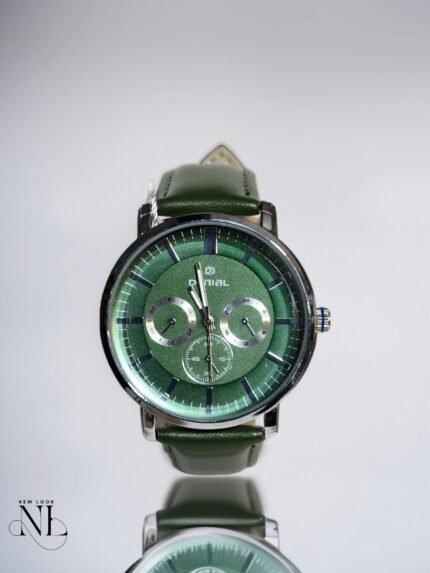 Classic Green Strap Watch for Men