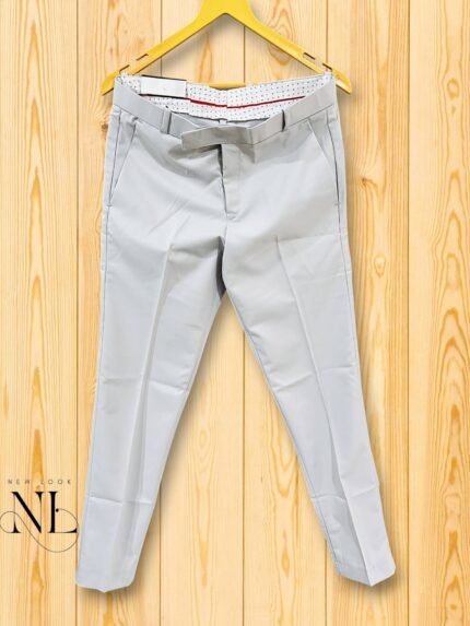 Cream Formal Pants for Men