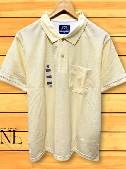 Yellow Polo Tshirt - Vibrant Cotton