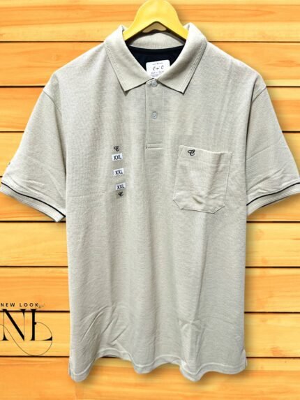 Cream Polo T-shirt - Vibrant Cotton Pique