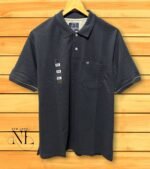 Comfort Dark Grey Polo Tshirt - Trendy Cotton