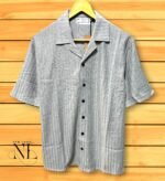 Lite Grey Oversized Shirt For Men