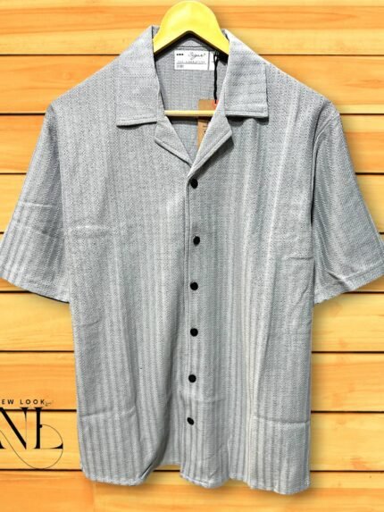 Lite Grey Oversized Shirt For Men