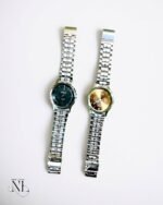 Silver-Toned Analog Watch for Men