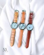 Silver Stainless Steel Chronograph Watch for Men