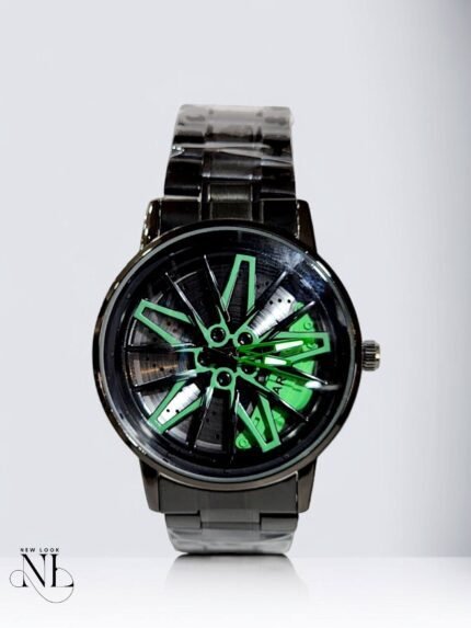 Classic Black Rotating Dial Watch for Traditional Events