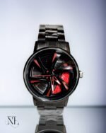 Black Rotating Dial Watch for Men