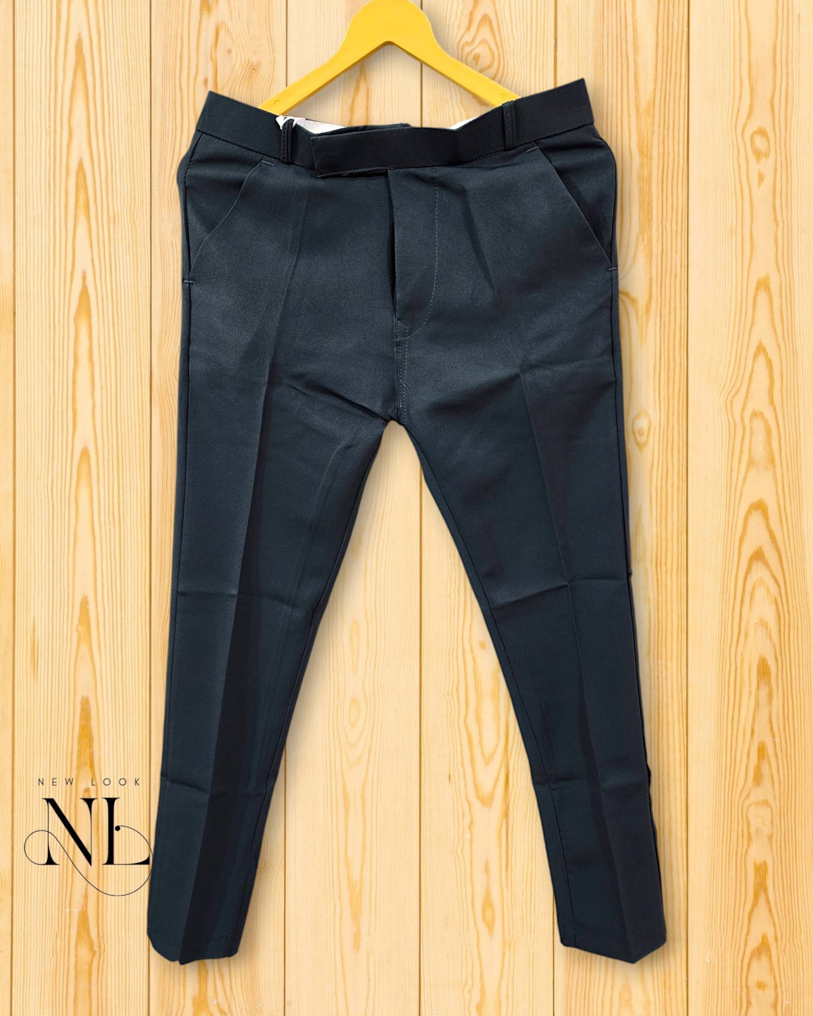 Dark Green Slim-Fit Formal Pants Dark Green Slim-Fit Formal Pants