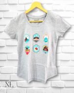 Classic Grey Girls Cotton T-Shirt Brave & Bold